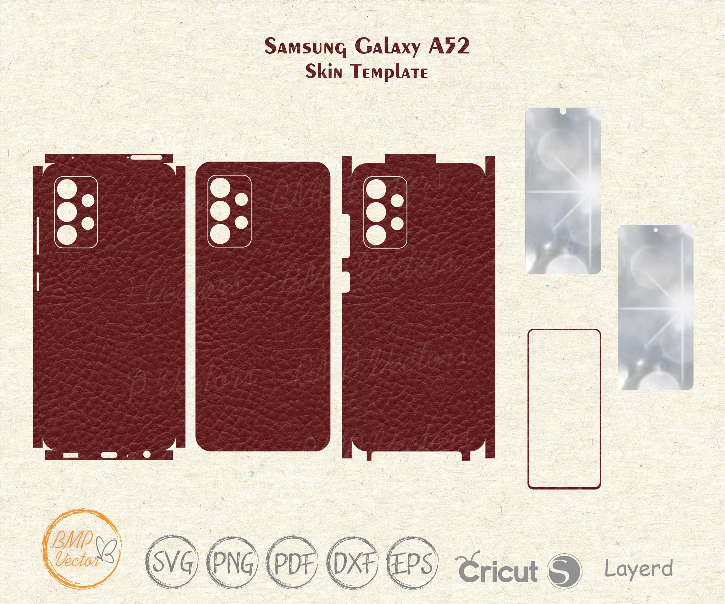 Samsung Galaxy A52 skin cut template vector Samsung skin svg - Etsy México