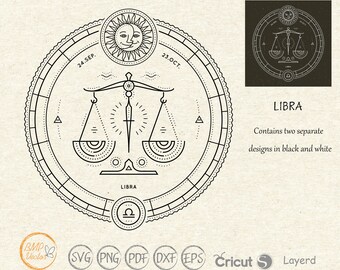 Libra Zodiac SVG: Astronomy Constellation File for Cricut (Digital Download)