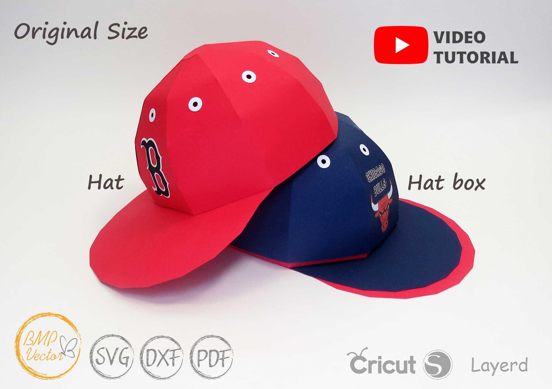 Baseball Cap Box SVG File 3D Gift Box Favour Baseball Cap Etsy Australia
