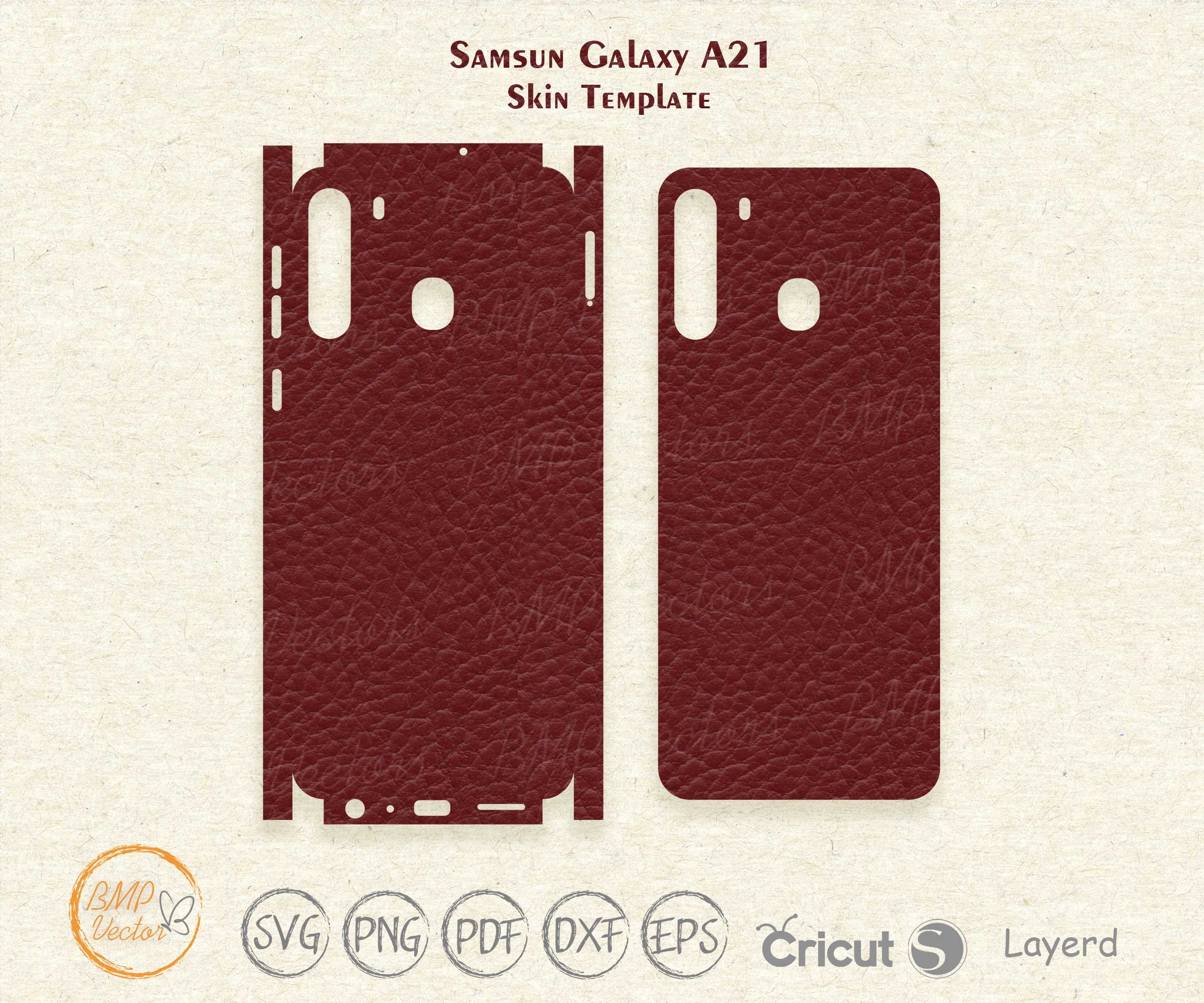 Samsung Galaxy A21 Skin Cut Template Vector, Samsung Skin Svg Cut 
