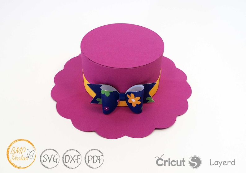 Hat Box SVG 3D Hat Gift Box Women Hat Box SVG File for Etsy Australia