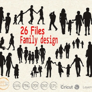 Familie svg, Familie ist zu Fuß svg Bundle, Familie geschnitten Datei, Kinder svg, Papa svg, Mama svg, Familie svg Vektor Bilder für Cricut Silhouette