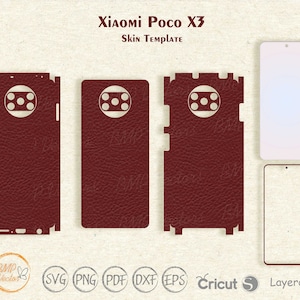 Xiaomi Poco X3 skin cut template vector, Xiaomi skin svg cut file, Phone skins, Silhouette, Vinyl File, printable, cricut