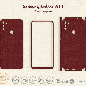 Samsung Galaxy A11 Skin Template: Full Wrap Vector Cut File (SVG, DXF, PDF)