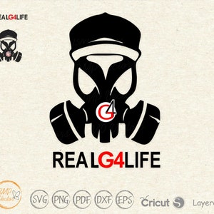 Real G4 Life svg, Real g for life, Firefighter svg, Respirator svg png vector images for Cricut Silhouette instant download