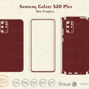 Samsung Galaxy S20 Plus Skin Template: SVG, DXF, PDF (Digital Download)