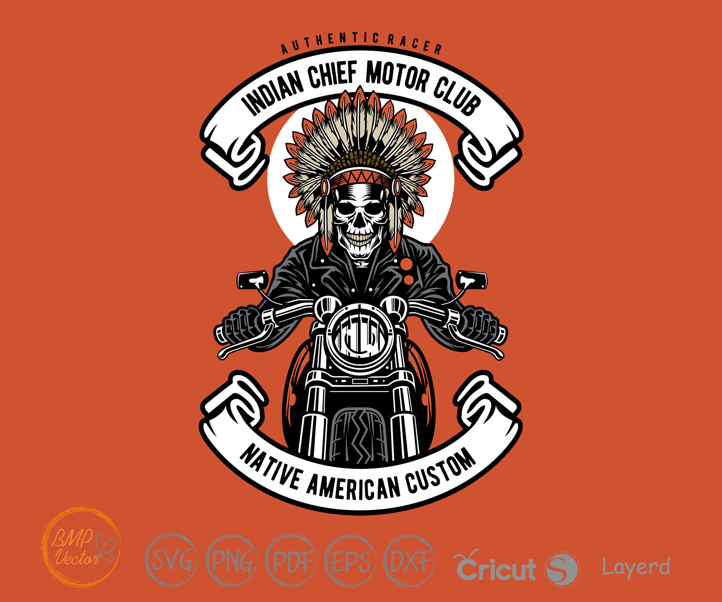 Indian Motorcycle Svg Indian Chief Biker Svg Harley Etsy