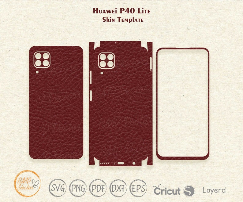 Download Electronics Accessories Phone Silhouette Printable Vinyl File Cricut Phone Skins Huawei P40 Lite Skin Svg Cut Template Vector Huawei Skin Svg Cut File