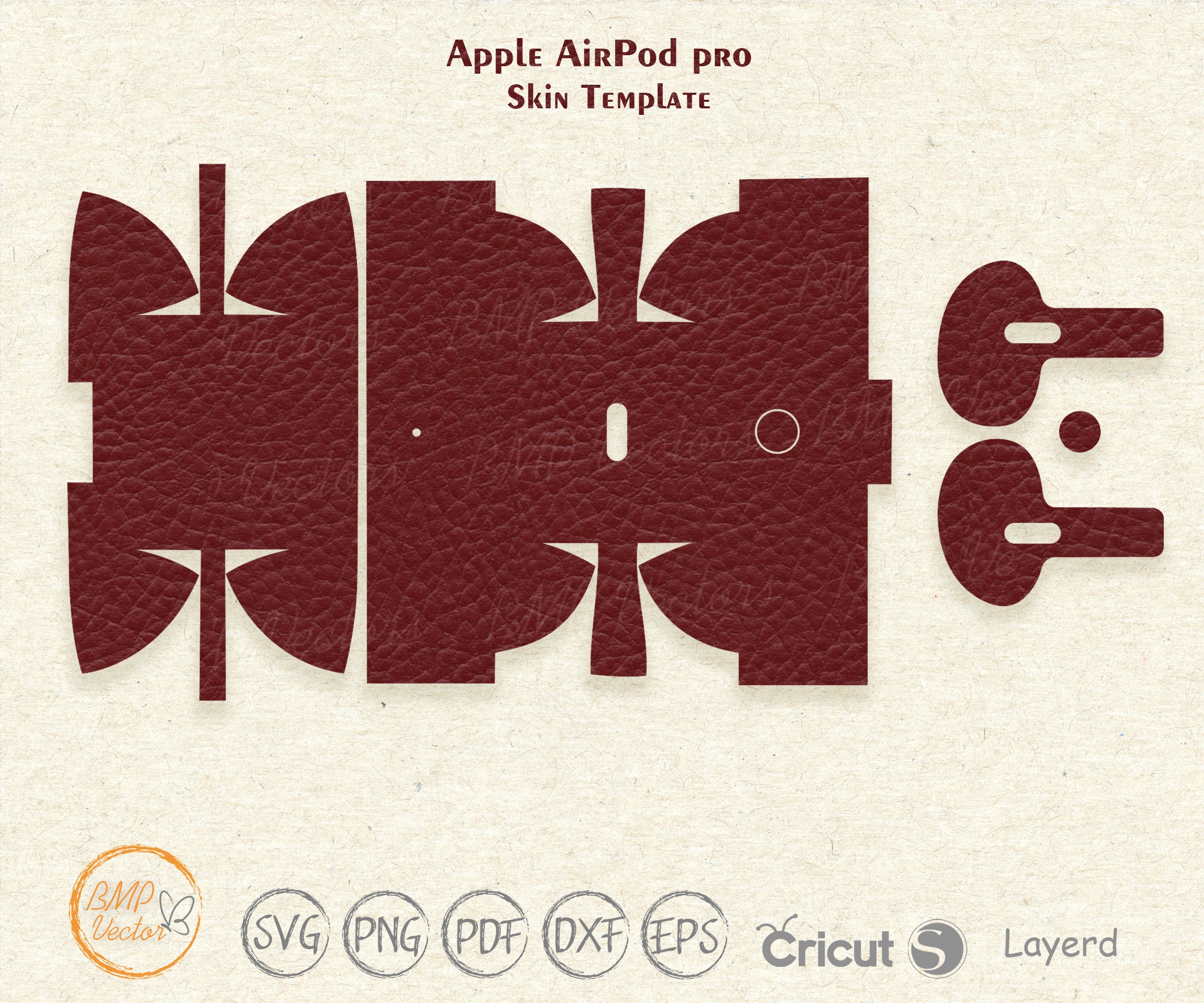 Download Apple Airpod Pro Skin Cover svg cut template vector ...