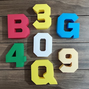 3D Alphabet Box A-Z 0-9, Box SVG Template , Die cut template 3D letters for Cricut Silhouette Cameo Laser cutting machine