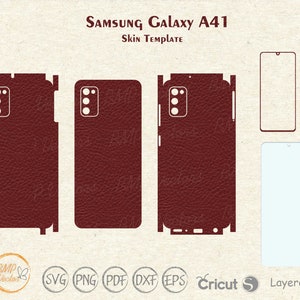 Samsung Galaxy A41 skin cut template vector, Samsung skin svg cut file, Phone skins, Silhouette, Vinyl File, printable, cricut