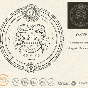 Cancer Zodiac svg, Cancer Astronomy svg, Constellation Signs, Astrology, Jun July sign svg, Zodiac Signs svg, Horoscope svg