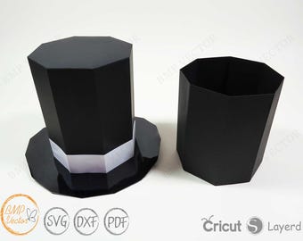 Top Hat Box Template SVG: DIY Party Favor (Cricut & Silhouette)