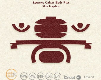 Samsung Galaxy Buds Plus Haut Schnitt Vorlage Vektor, Samsung Skin svg Schnitt Datei, Handy Skins, Silhouette, Vinyl Datei, printable, Cricut