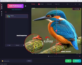 AI Image Upscaler for Windows – 8x Photo Enhancer & Photoshop Plugin