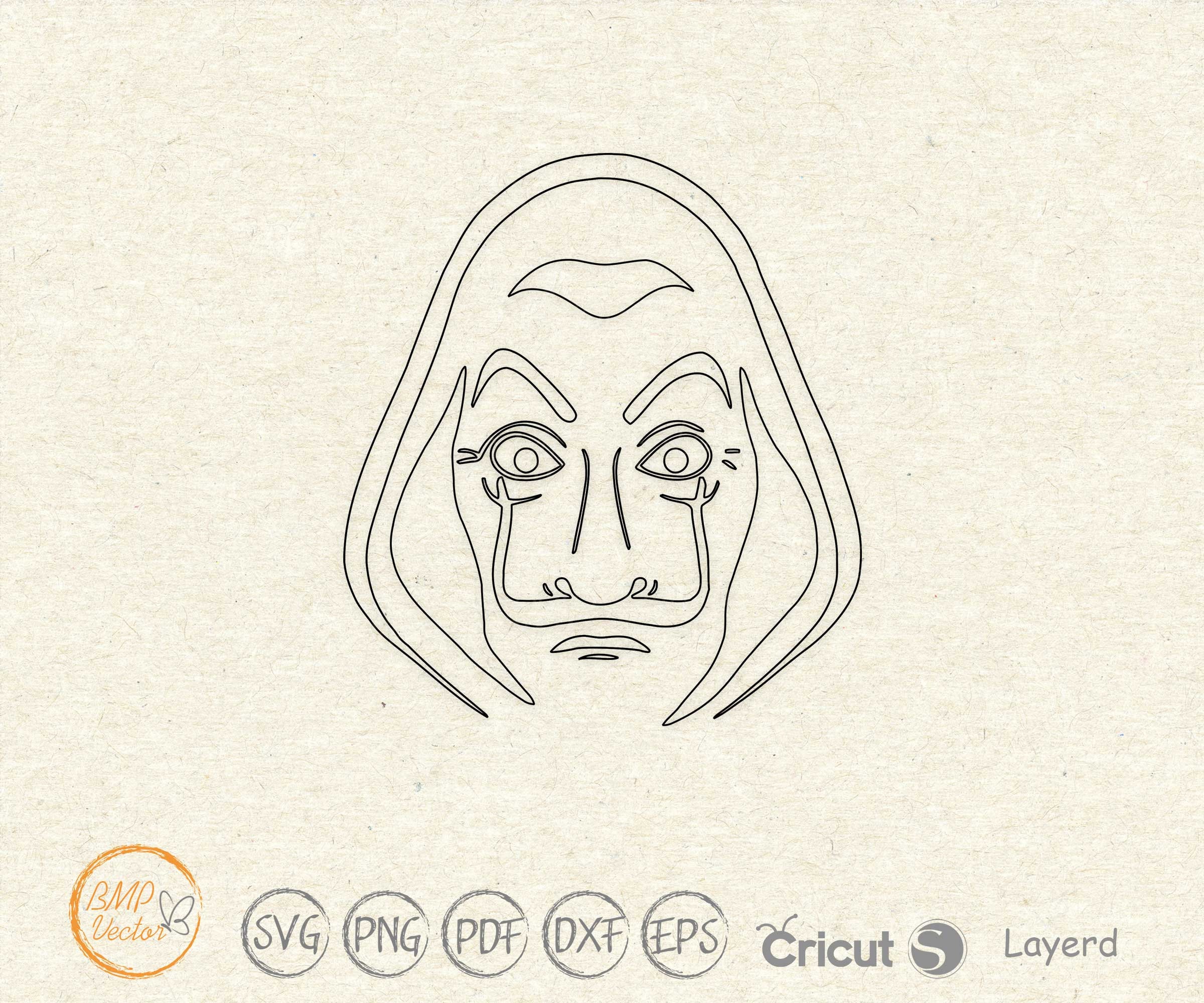 Download Money Heist svg Salvador Dali svg Dali poster svg La casa ...