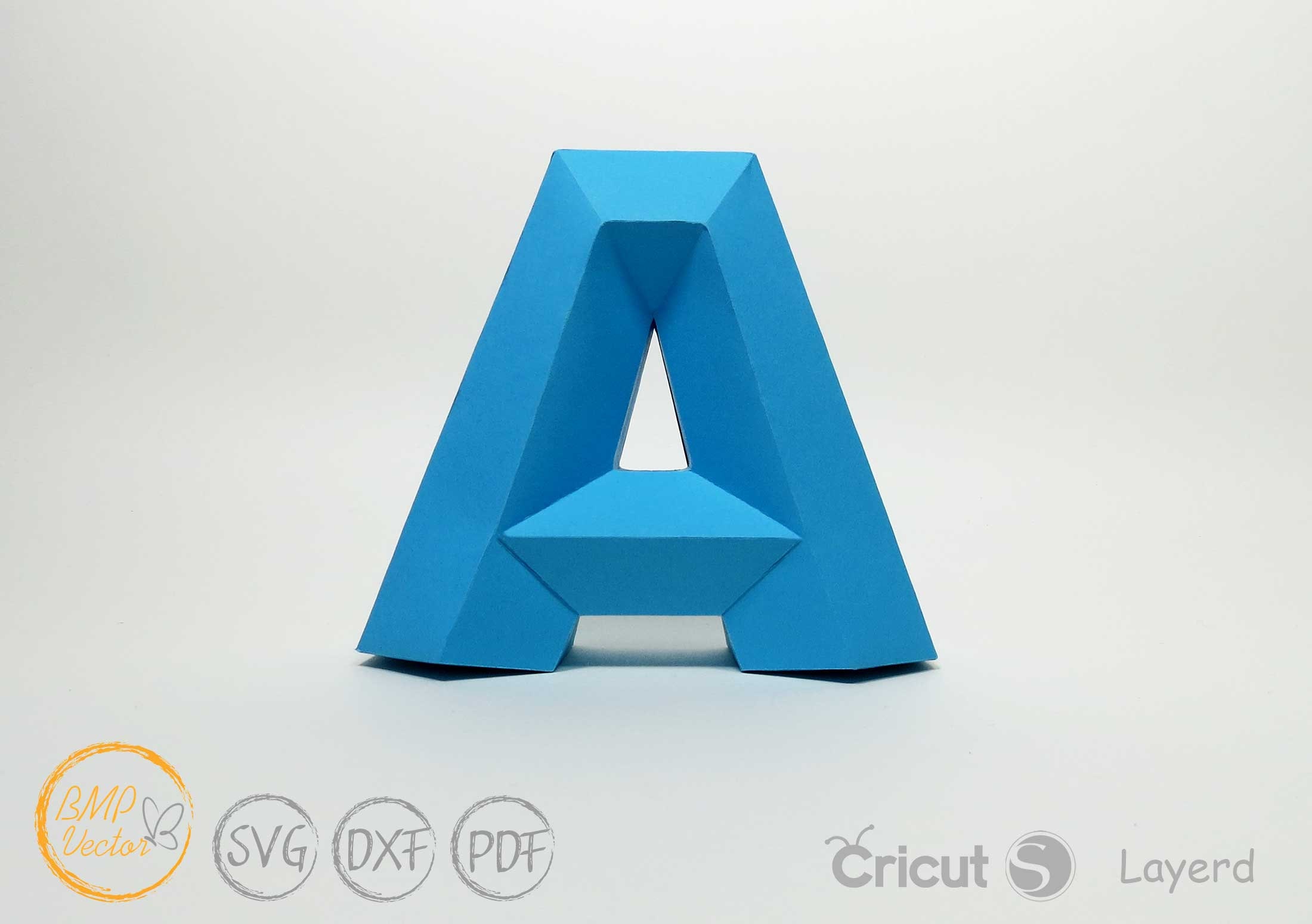 3D Alphabet Letters A-Z Die Cut Template 3D Letters for Cricut - Etsy