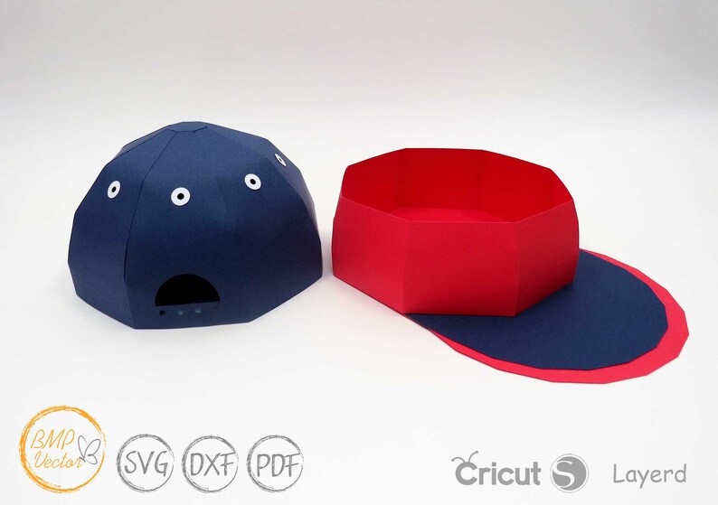 Baseball Cap Box SVG File 3D Gift Box Favour Baseball Cap Etsy Australia