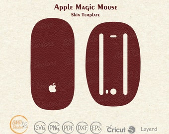 Apple Magic Mouse skin cover svg cut template vector, Apple skin cut file, Phone skins, Silhouette, Vector, Vinyl File, Cricut, template