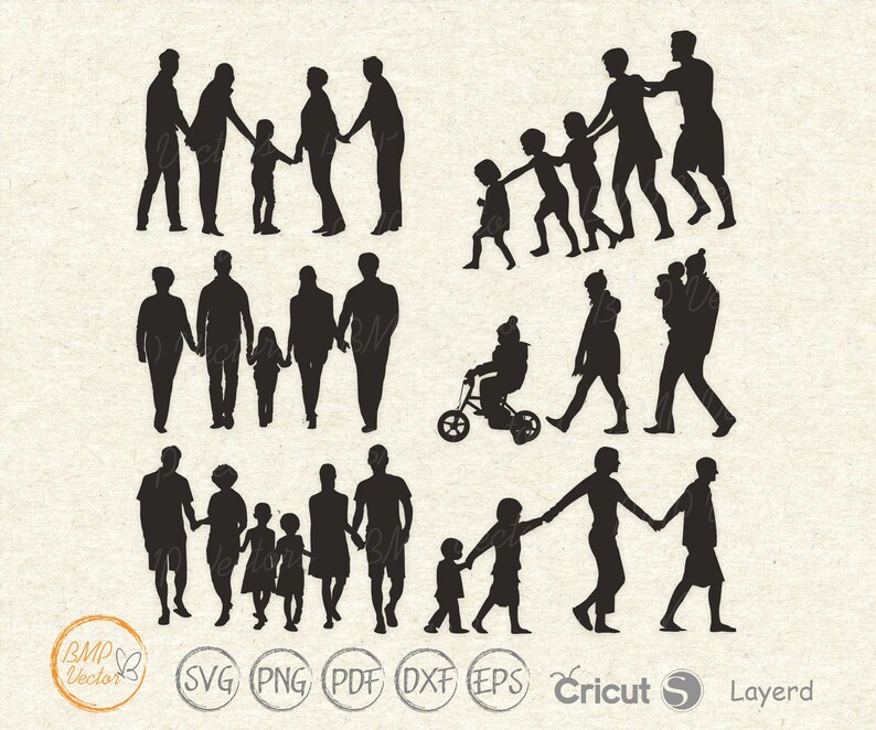 Download Clip Art Families Is Walking Svg Bundle Kids Svg Dad Svg Mam Svg Family Svg Vector Images For Cricut Silhouette Instant Download Family Cut File Art Collectibles
