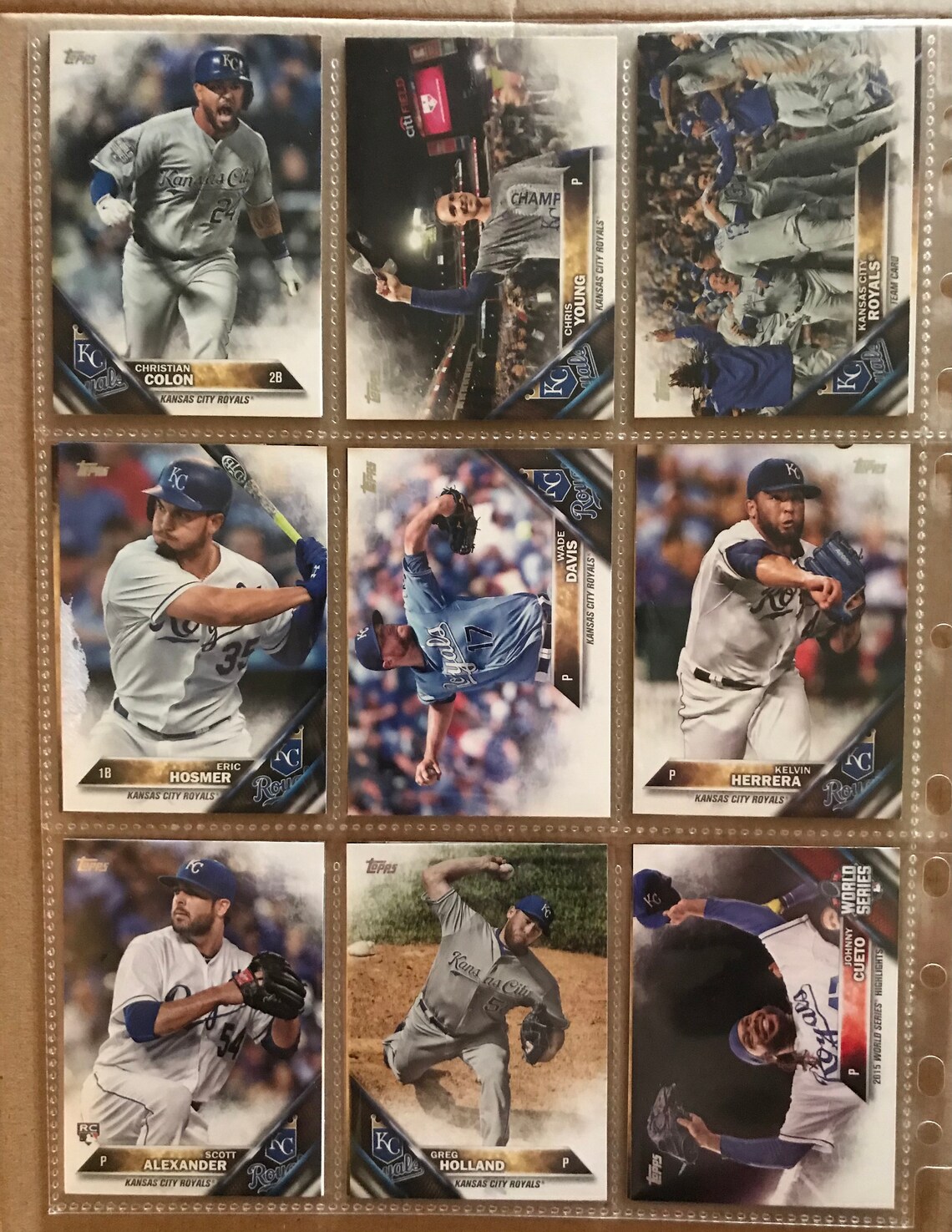 2016 Topps Baseball Cards Kansas City Royals Etsy