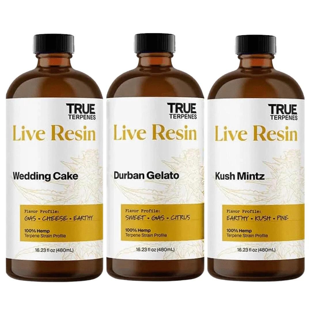 True Terpenes Live Resin Terpenes 0.5ml to 10ml - 16 Flavours
