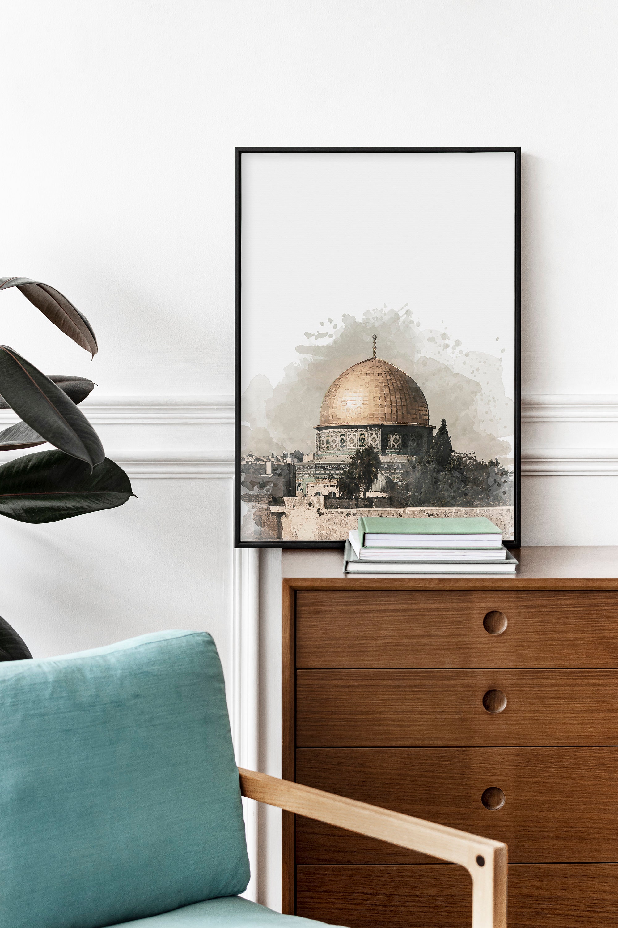 Al-Aqsa And Dome Of The Rock Digital Art Wall Decor