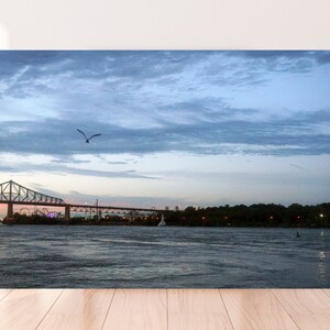 Fly Away With Me Photography Print - Montreal, Canada, Bridge, River