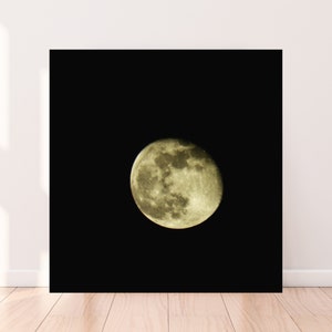 To The Moon And Back Photography Print - Night, Nighttime, Sky, Nature, Black & White