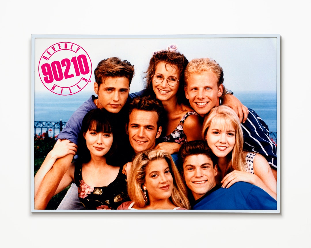 Digital File - Beverly Hills 90210 Poster - Kelly, Brandon, Brenda