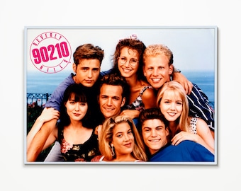 Digital File - Beverly Hills 90210 Poster - Kelly, Brandon, Brenda, Dylan, Donna, Steve, Andrea, Jennie, Luke, Jason, TV, 90&#39;s, Television
