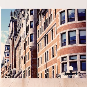 Le Chateau Frontenac Photography Print - Montreal, Canada, Mountain, Hotel