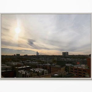 Digital File - Views Photography Print - New Jersey, Hoboken, Sky, Clouds, Skyline, Buildings