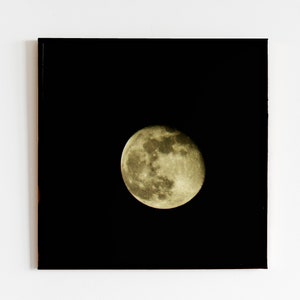 Digital File - To The Moon & Back Photography Print - Night, Nighttime, Sky, Nature, Black White