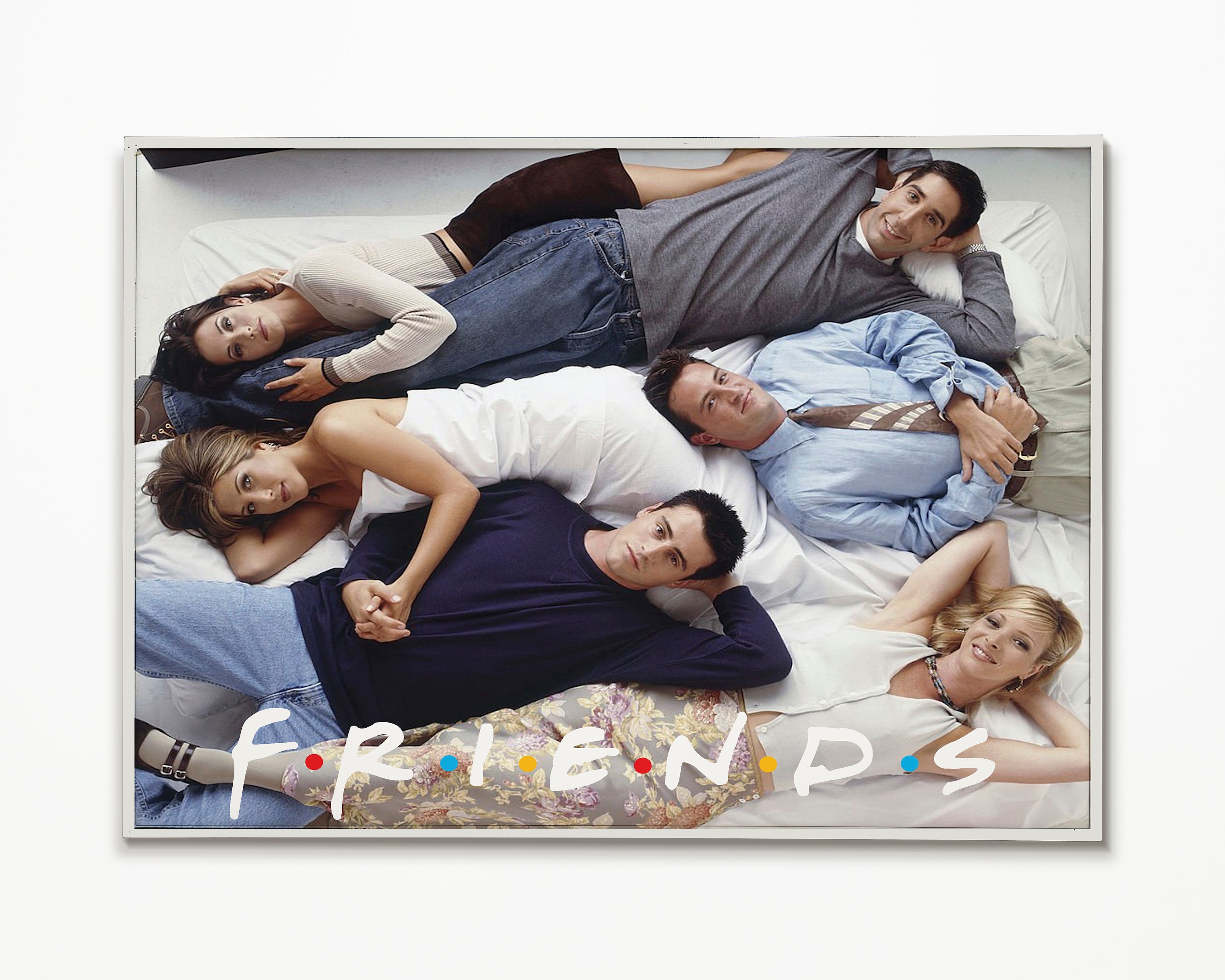 Digital File - Friends Poster - Printable, TV Show, Television, Ross, Rachel, Joey, Monica, Chandler, Phoebe, NYC, Jennifer Aniston,