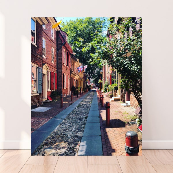 Philly Streets 2 Photography Print - Philadelphia, Pennsylvania, Cobblestone, Street, Elfreth's Alley