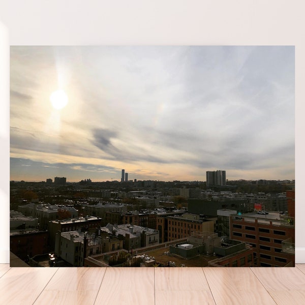 Views Photography Print - New Jersey, Hoboken, Sky, Clouds, Skyline, Buildings