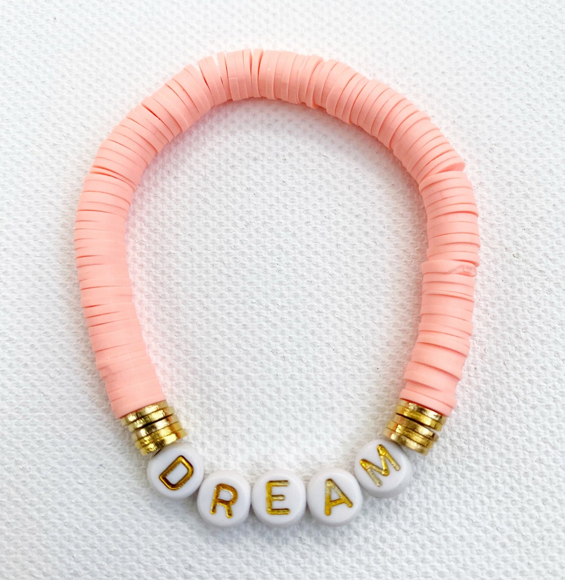 Bracelets nomLes bracelets nom de douane6mm Coral Colored Etsy