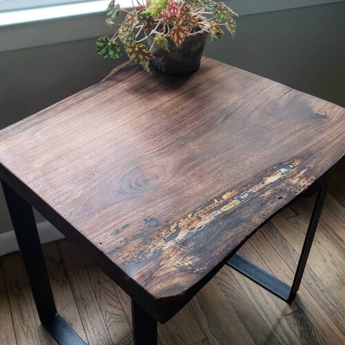 Live Edge Black Walnut End Tables Etsy