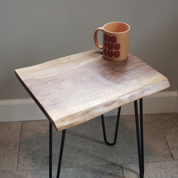 Live Edge Side Table Etsy