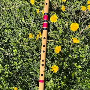 E Bass Bansuri Flute (30") | Handcrafted Indian Bamboo, Canada | a2gFlutes