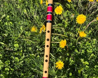 E Bass Bansuri Flute (30") | Handcrafted Indian Bamboo, Canada | a2gFlutes