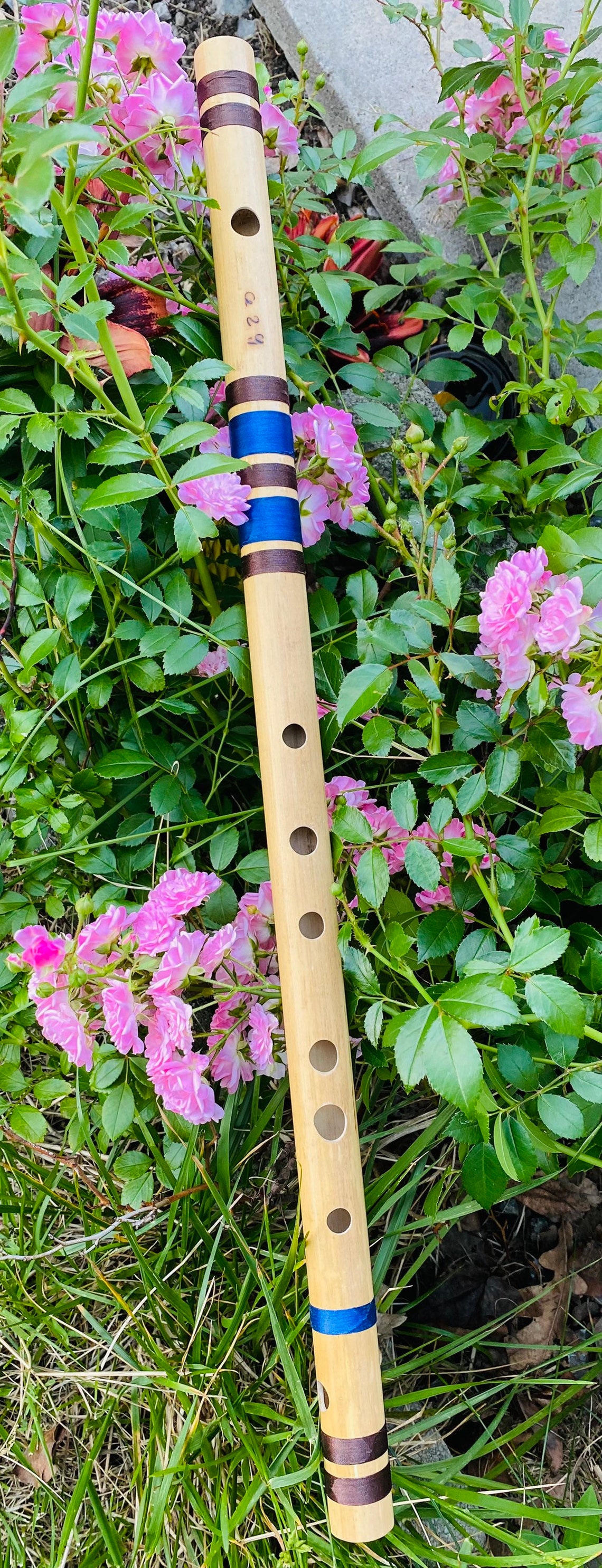 HighQuality Indian Bamboo Flute in A Bass 23Inch Handmade Etsy