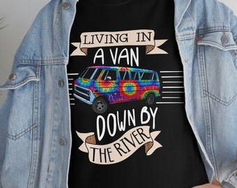 LIVING in a VAN funny shirt | classic 90s shirt, funny vintage shirt, Chris Farley, SNL shirt, Living in a Van Down by the River