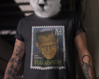 FRANKENSTEIN Monster T-Shirt | Gruseliges T-Shirt, Halloween T-shirt, Klassiker Monsterfilm, Boris Karloff, Frankenstein Monster