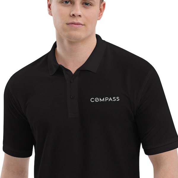 Compass Branded Men's Premium Polo Shirt: Perfect for Real Estate Professionals