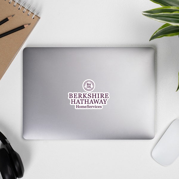Berkshire Hathaway Home Services Stickers for notebooks, laptops, bubble-free stickers, BHHS realtor stickers, Berkshire Hathaway stickers