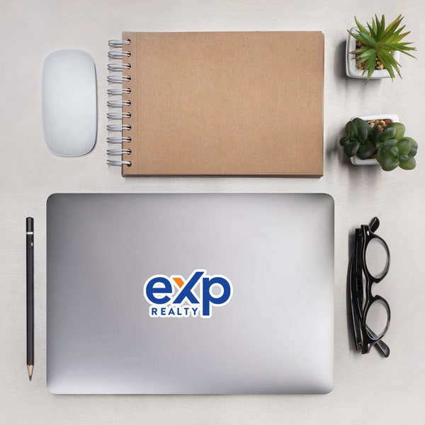 eXp Realty Sticker for notebooks, laptops, bubble-free stickers, eXp Realty realtor stickers, eXp realty brokerage stickers, eXp real estate