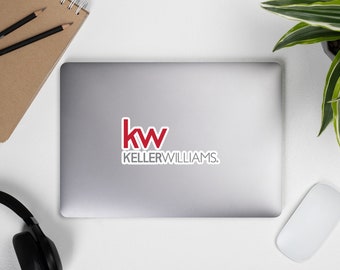 Keller Williams Sticker for notebooks, laptops, bubble-free stickers, Keller Williams realtor stickers, Keller Williams brokerage stickers