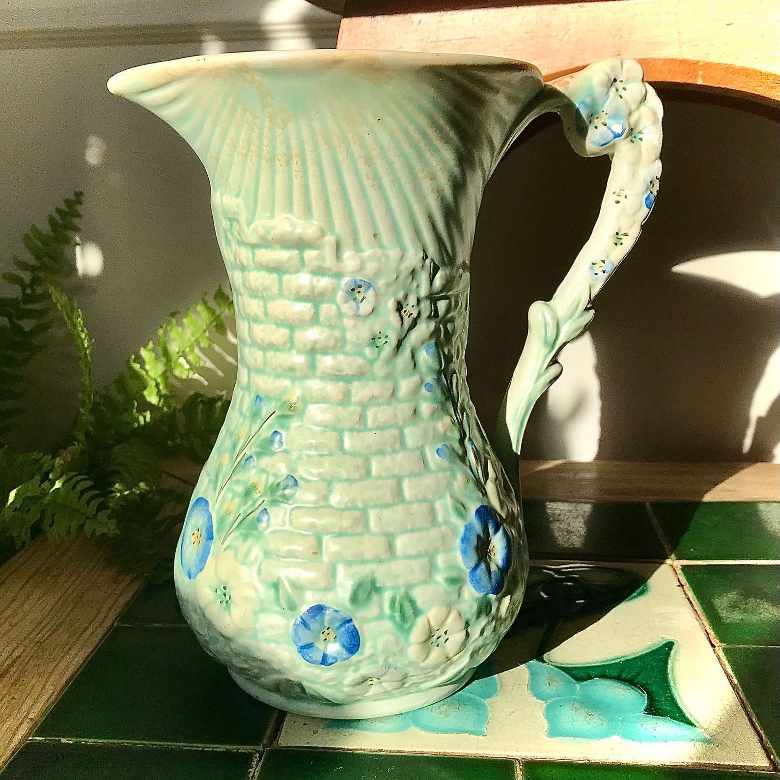 Vintage Arthur Wood Jug Vase Etsy